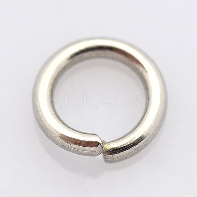 Tarnish Resistant 304 Stainless Steel Open Jump Rings STAS-E067-07-10mm-1