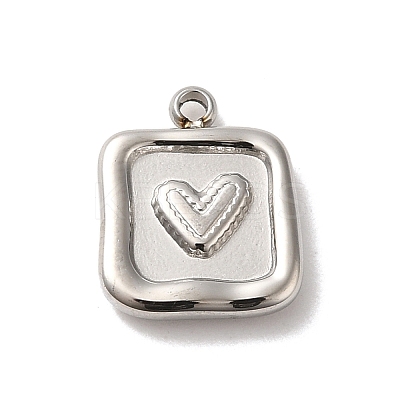 Non-Tarnish 304 Stainless Steel Charms STAS-L022-273P-1