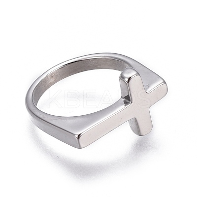 Tarnish Resistant 304 Stainless Steel Finger Rings RJEW-O032-12P-1
