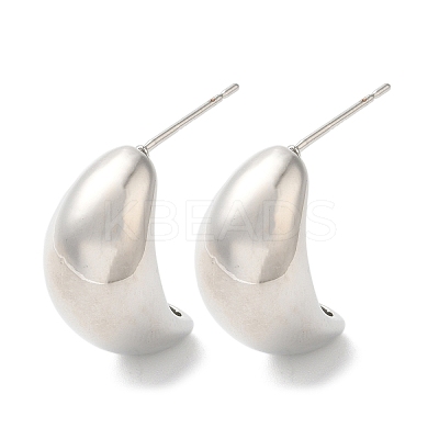 Rack Plating Brass Stud Earrings EJEW-U012-07P-1