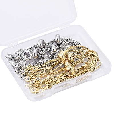 Rack Plating Eco-Friendly Brass Chain Bracelet Making KK-CJ0001-27-1