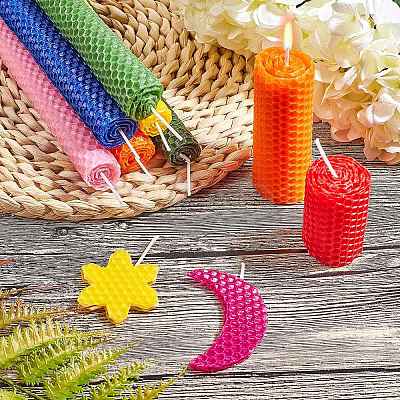 Beeswax Honeycomb Sheets LS-DIY-WH0162-55B-10-1