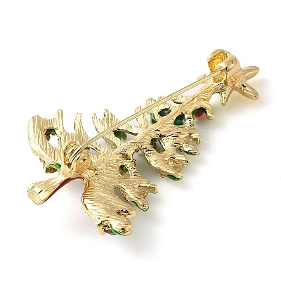 Christmas Alloy Colorful Rhinestone Brooches LS-JEWB-U009-10H-1