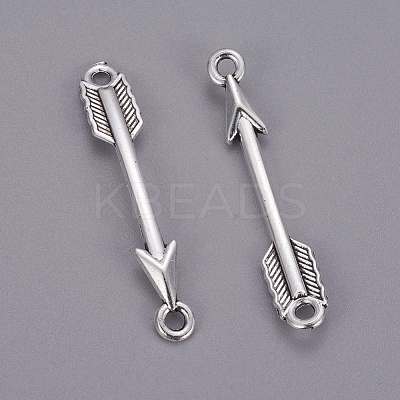 Tibetan Style Alloy Arrow Links connectors TIBE-3497-AS-LF-1