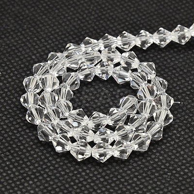 Imitate Austrian Crystal Bicone Glass Beads Strands X-GLAA-F029-6x6mm-13-1