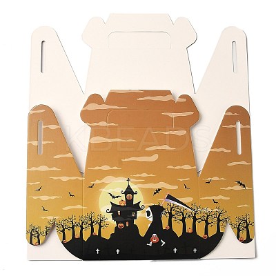 Halloween Theme Paper Cupcakes Boxes CON-I009-15D-1