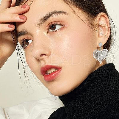 30Pcs 3 Style Teardrop & Trapezoid Shape Brass with Clear Cubic Zirconia Stud Earring Findings KK-BBC0013-56-1