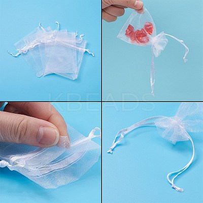 Organza Gift Bags with Drawstring X-OP-R016-7x9cm-04-1