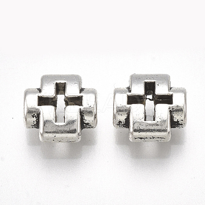 Tibetan Style Alloy Beads TIBE-31215-048AS-RS-1