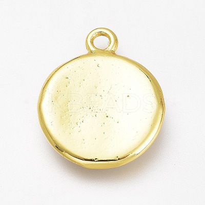 Brass Enamel Pendants KK-H103-01D-G-1