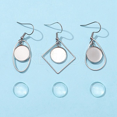 DIY Geometry Dangle Earrings Making Kit DIY-FS0002-82-1