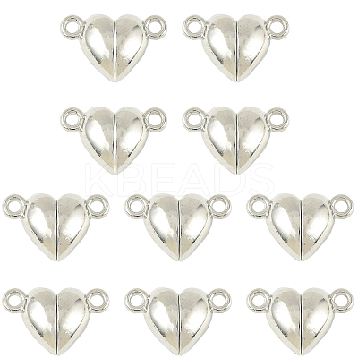10 Bags Alloy Magnetic Clasps with Loops FIND-FS0004-88P-1
