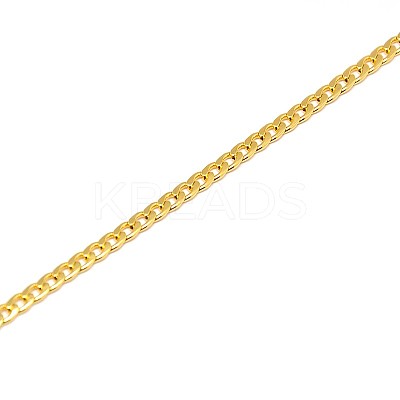 304 Stainless Steel Curb Chain/Twisted Chain Necklace Making STAS-A028-N108G-1