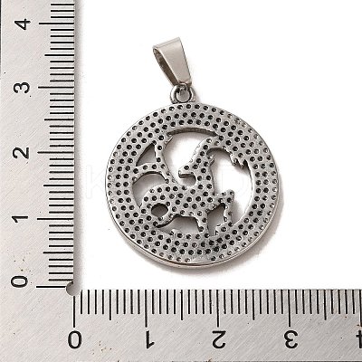 304 Stainless Steel Pendants LS-STAS-C084-01L-AS-1
