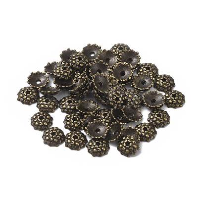 Tibetan Style Alloy Bead Caps MLF1650Y-NF-1