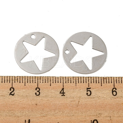Brass Etched Metal Embellishments Pendants KKC-D001-10P-1