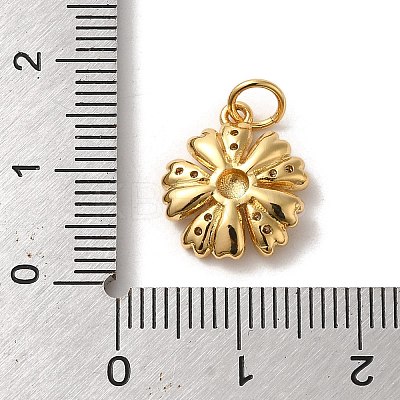Brass Micro Pave Cubic Zirconia Pendants LS-KK-K358-01B-G-1