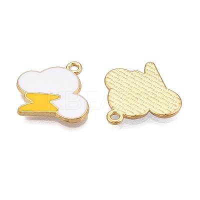 Rack Plating Alloy Enamel Pendants ENAM-T020-22-RS-1