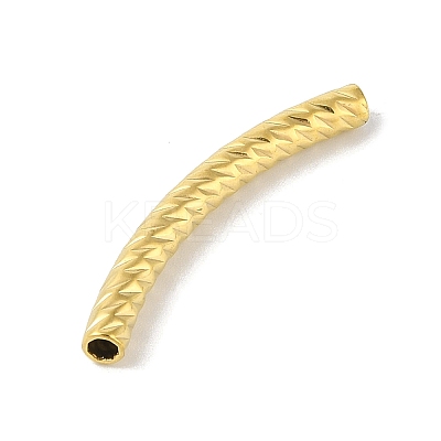 304 Stainless Steel Curved Tube Beads LS-STAS-M071-03G-G-1