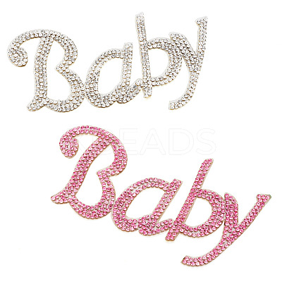 2Pcs 2 Colors Hotfix Rhinestone DIY-TA0010-59-1