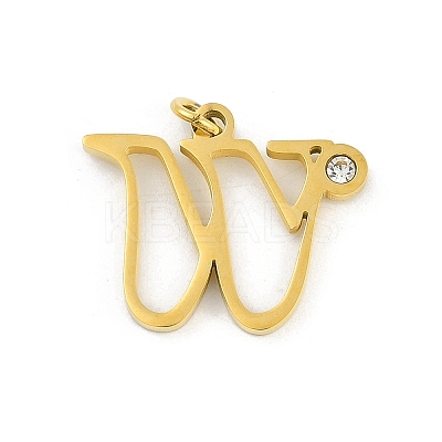 304 Stainless Steel Pendants STAS-R137-01G-W-1