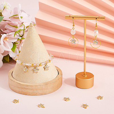 10Pcs Eco-Friendly Rack Plating Brass Micro Pave Clear Cubic Zirconia Charms KK-BBC0015-93-1