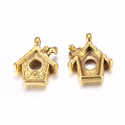 Tibetan Style Pendants TIBEP-EA11922YKG-AG-LF-1
