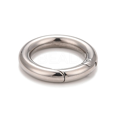 Non-Tarnish 304 Stainless Steel Spring Gate Rings STAS-M296-01P-D-1