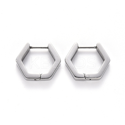 Tarnish Resistant 304 Stainless Steel Huggie Hoop Earrings LS-STAS-S103-24P-1