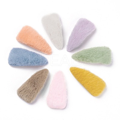 Tarnish Resistant Plush Snap Hair Clips PHAR-P004-07-1