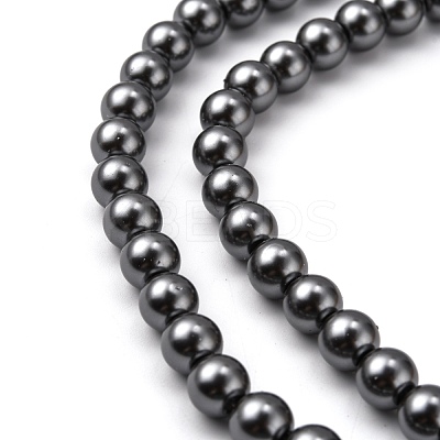 Eco-Friendly Glass Pearl Beads HY-J002-8mm-HX088-1
