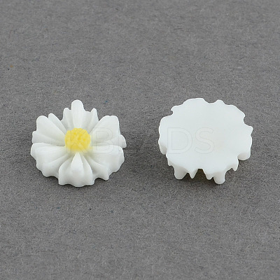 Flatback Hair & Costume Accessories Ornaments Scrapbook Embellishments Resin Flower Daisy Cabochons LS-CRES-Q102-03-1