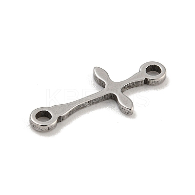 201 Stainless Steel Connector Charms STAS-S146-04P-1