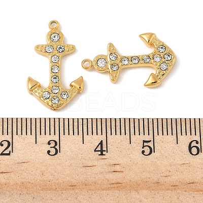 304 Stainless Steel Crystal Rhinestone Pendants STAS-U057-23G-1