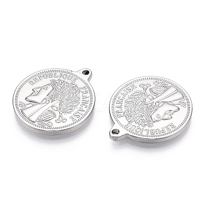 Non-Tarnish 304 Stainless Steel Pendants STAS-T064-23P-1