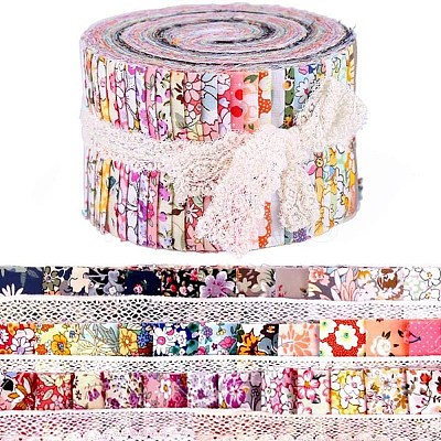 Flower Pattern Cotton Fabric PW-WG34985-02-1
