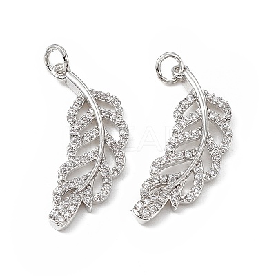 Brass Micro Pave Cubic Zirconia Pendants LS-KK-E068-VB275-1