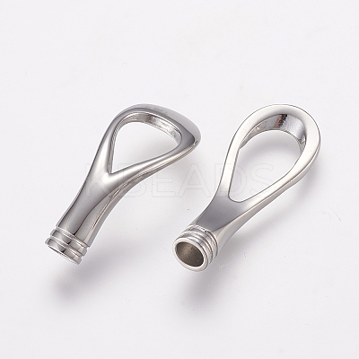 Tarnish Resistant 304 Stainless Steel Magnetic Clasps with Glue-in Ends LS-STAS-L189-14P-1