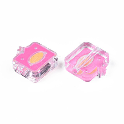 Transparent Acrylic Beads ACRC-S039-09E-1