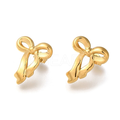 304 Stainless Steel Stud Earrings for Women EJEW-F337-01G-06-1