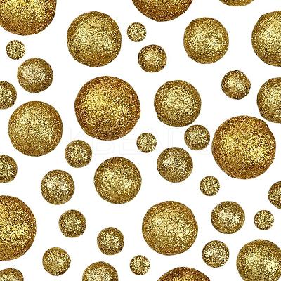 160Pcs 10 Styles Glitter Craft Foam Balls DIY-SP0005-58B-1