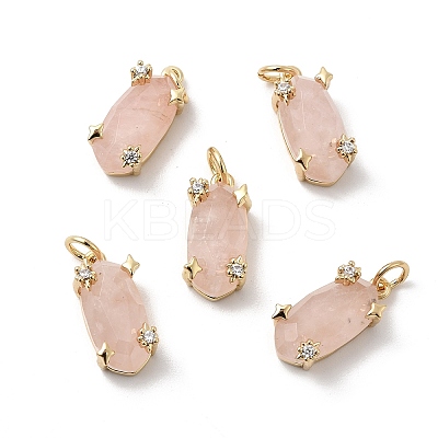 Faceted Natural Mixed Gemstone Pendants KK-Z137-14G-1