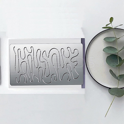 4Pcs 4 Styles Steel Cutting Dies Stencils DIY-BC0004-20-1