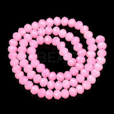 Baking Painted Imitation Jade Glass Bead Strands DGLA-A034-J6MM-A01-1