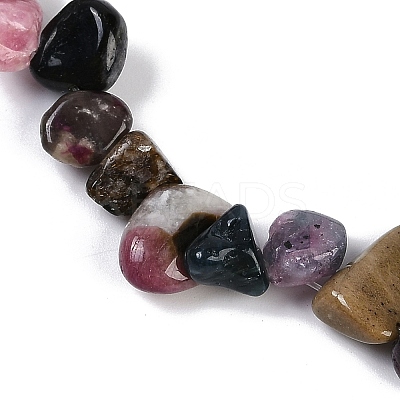 Natural Multicolor Tourmaline Nuggets Beads Strands G-B125-A12-01-1