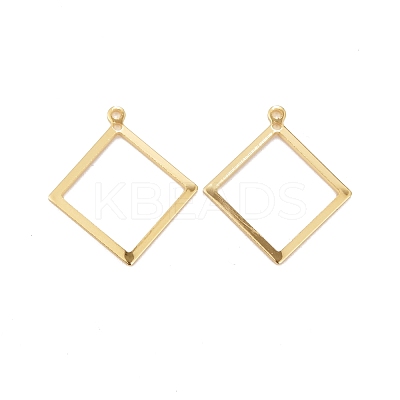 Rack Plating Eco-friendly Brass Pendants KK-D075-21G-RS-1