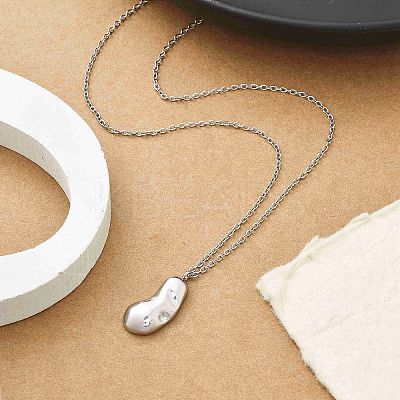 304 Stainless Steel Pendant Necklace LS-NJEW-K255-23P-1