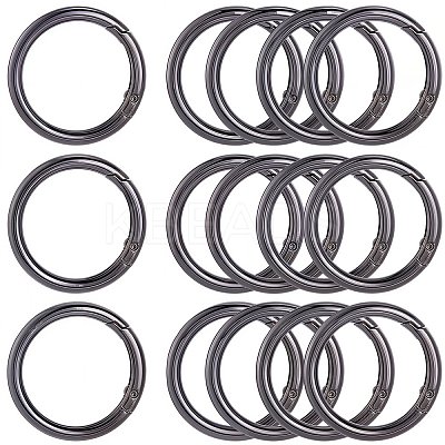 10Pcs Alloy Spring Gate Rings FIND-SP0001-38B-1