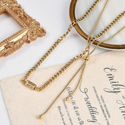 Ion Plating(IP) 304 Stainless Steel Chain Necklaces NJEW-M078-14G-1