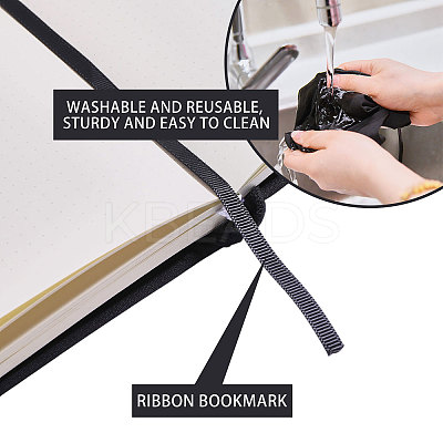 Elastic Cloth Book Cover AJEW-WH0696-009J-1